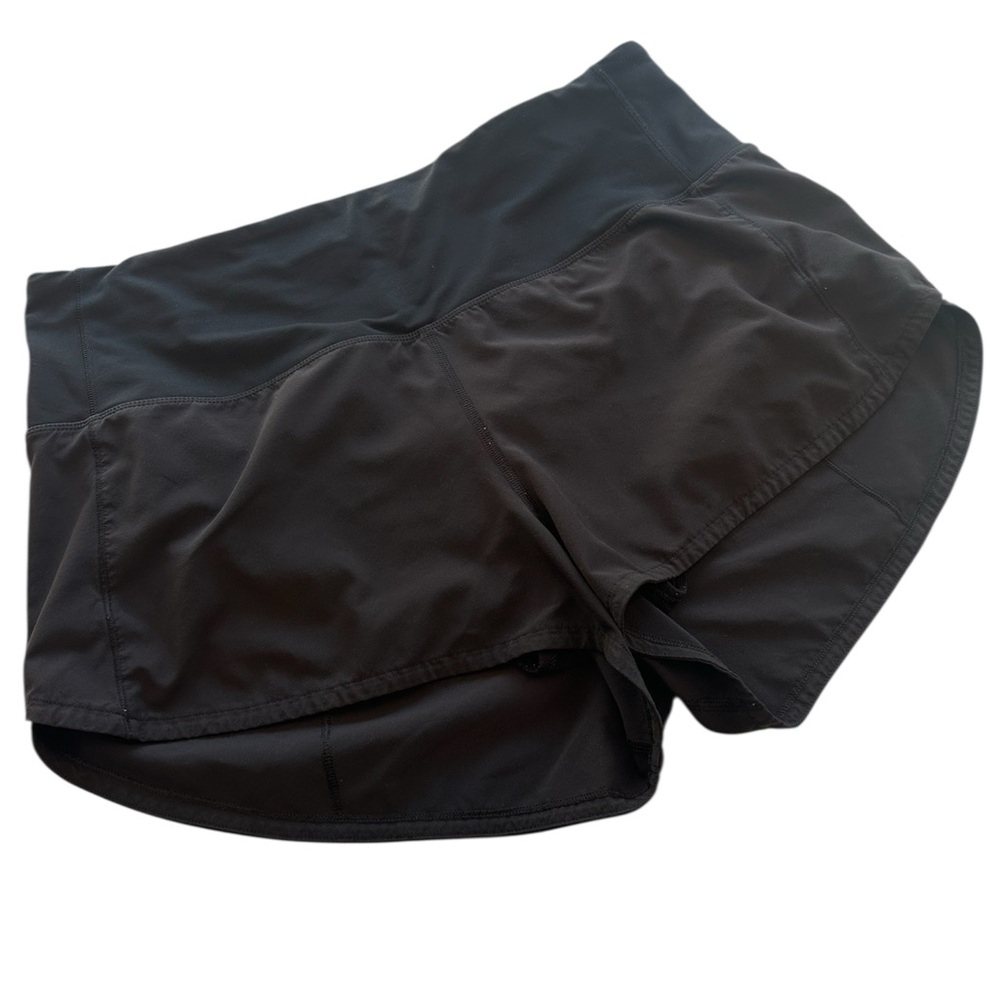 Lululemon Speed-Up High Rise Black Shorts 2.5” Women’s Size 8
